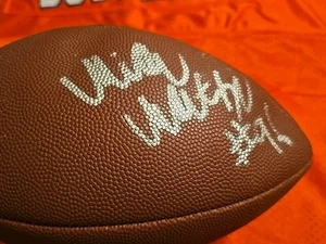 Autographed Wilson NFL Football Signed Unknown Autograph 20 - Picture 1 of 4