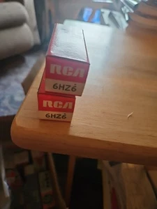 2 NOS RCA 6HZ6 RADIO & TV VACUUM TUBES New Open Box - Picture 1 of 4