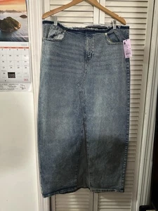 Wild Fable Denim Maxi Skirt Size 16 - Picture 1 of 7