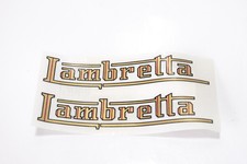 C146 - COPPIA SCRITTE ADESIVE PER LAMBRETTA C-D-E-F