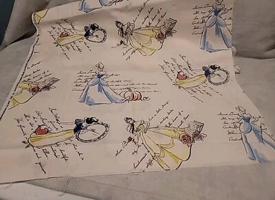 Insignia de palabra de princesas de moda Disney tela creativa resortes 2 yardas CP47298 Foto 1 de 4