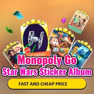 Monopoly_Adesivi_Vai! 1⭐- 5⭐ (tutti gli adesivi disponibili) ⚡Nuovo album Star Wars ⚡24/7 - Foto 1 di 1