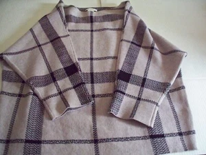 ADRIENNE VITTADINI DAMEN STRICK OBERTEIL LARGE SCHWARZ GRAU RAGLANÄRMEL - Bild 1 von 7