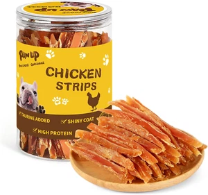 Chicken Jerky Strips Dog Treats, Training Treats for Dogs W/Taurine, Low Fat, Na - Picture 1 of 12