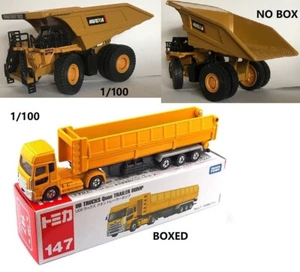 1/100 1/110 long tomica 147 hino dump truck , CAT 793D copy HUINA mine truck - Picture 1 of 4