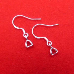 20PCS 925 Silver Ear Hook Pinch Bail Buckle Earrings Finding Suitable for Making - Picture 1 of 4