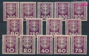 sellos Gdansk 1921 Mi P1-P14 con charnela 1921 Por (10456751 - Imagen 1 de 1