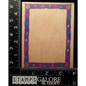 Estampillas de goma Hero Arts S1257 Super Swirl Star Frame Borde #3089 - Imagen 1 de 3