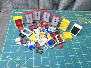 Lego Assorted Mixed Windows Doors Shutters Lot Red Chinese Pieces Parts - Picture 1 of 8