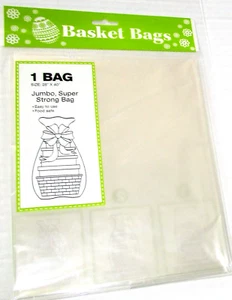EASTER JUMBO BASKET BAG 28" X 40" CLEAR - Picture 1 of 1