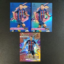 2022-23 Finest Robert Lewandowski Prized Footballers Rose Gold Blue 3 Card 3B