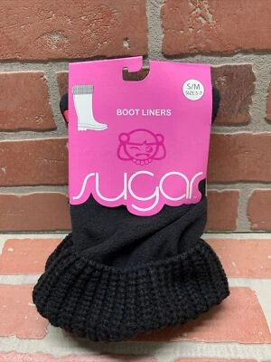 NWT Sugar Black Fleece Boot Liners Size S/M (5-7) - Image 1 of 3