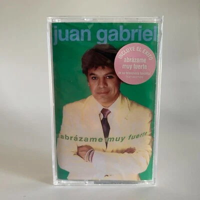 Juan Gabriel Cassette Abrazame Muy Fuerte with Hype Sticker Telenovela Track New - Image 1 of 2