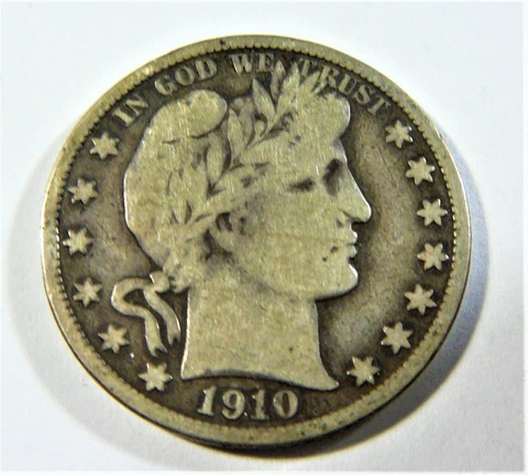 1910 S Barber Half Dollar Cover
