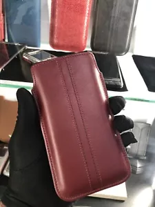 Original New Case Brand Vertu Aster, Stylish, Red, Handmade, Natural Leather - Picture 1 of 7