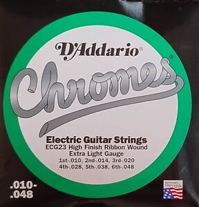 D'addario Chromes ECG23 muta chitarra elettrica jazz-extra light
