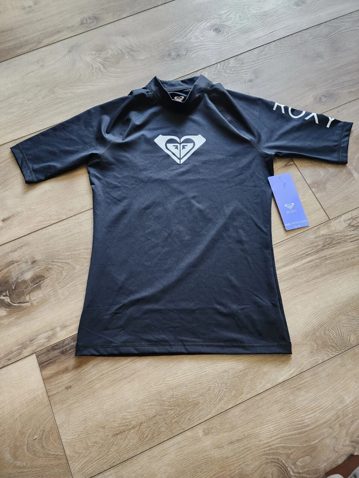 NWD ROXY 159540 Women's Black Whole Hearted Long Sleeve Rash Guard Size M