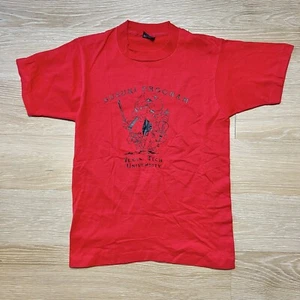 Camiseta De Colección Suzuki Program Texas Tech S Camiseta Roja Raiders Puntada Única Años 80 Usada en Excelente Condición - Imagen 1 de 11