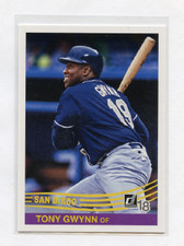 2018 PANINI DONRUSS BASEBALL # 258 TONY GWYNN , PADRES ,1984 DONRUSS 