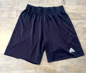 Boy's Adidas Climalite Black Soccer Shorts Size Small - Picture 1 of 12