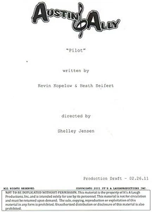 Austin & Ally Disney Ross Lynch- Laura Marano - Script U Pick Episode - Picture 1 of 1