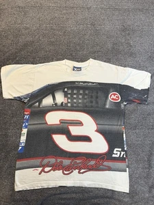 Camiseta blanca envolvente vintage Dale Earnhardt NASCAR Racing nuez moscada talla L - Imagen 1 de 15