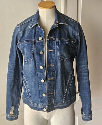 L'agence Talla M Mediana Celine Azul Envejecido. Chaqueta Vaquera Botón Delantero Foto 1 de 4