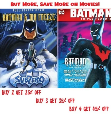 Batman Animated DVD Bundle – SubZero + Batman Beyond Triple Feature Foto 1 de 4