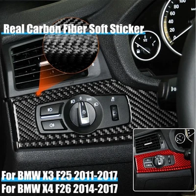 Accessories Headlight Switch Surround  For BMW X3 F25 2011-2017 X4 F26 2014-2017 - Image 1 of 4