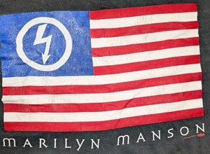 Marilyn Manson American By Birth Antichrist By Choice Hemd XL 22" x 25" Vintage - Bild 1 von 8