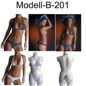 Brasilianischer Bikini XL Schwarz Princesa Carioca B-201 – Brasilien Lycra - Bild 1 von 1