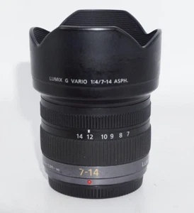 Panasonic H-F007014 Lumix G Vario 7-14mm F4 ASPH for Micro 4/3 used Excellent - Picture 1 of 5