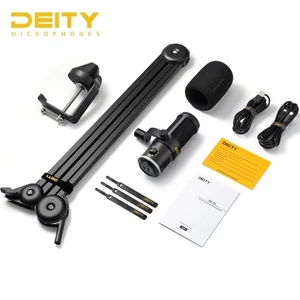 Deity VO-7U Boom Arm Kit Dynamic Podcast Microphone USB Mic with RGB LED Light - Picture 1 of 8