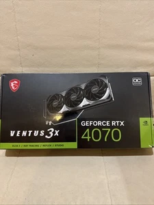 MSI GeForce RTX 4070 VENTUS 3X OC 12GB GDDR6X Graphics Card - Afbeelding 1 van 3