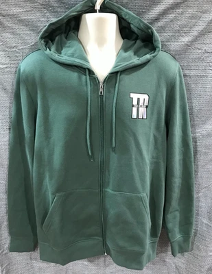 Chaqueta polar True Religion para hombre talla L verde cremallera completa iridiscente $119 nueva con etiquetas Foto 1 de 4