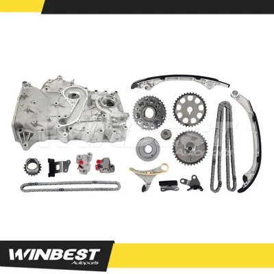 Timing Chain Kit Oil Pump w/ VVT for 2005-2012 Toyota Tacoma 4Runner 2.7L L4 GAS — 第 1/4 张图片