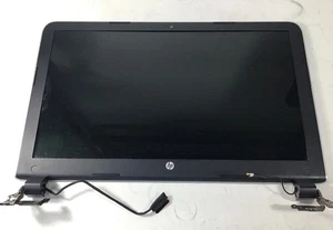 Conjunto de pantalla LCD para computadora portátil HP Pavilion 15-ab153nr fabricante de equipos originales con bisagras y cables - Imagen 1 de 6