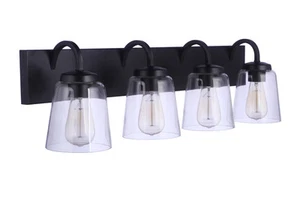 Craftmade 16331FB4 Elsa 4 Light Vanity -Flat Black - Picture 1 of 1