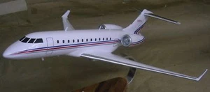 Bombardier BD-700 Express Plane Wood Model Replica Large Free Shipping - Picture 1 of 1