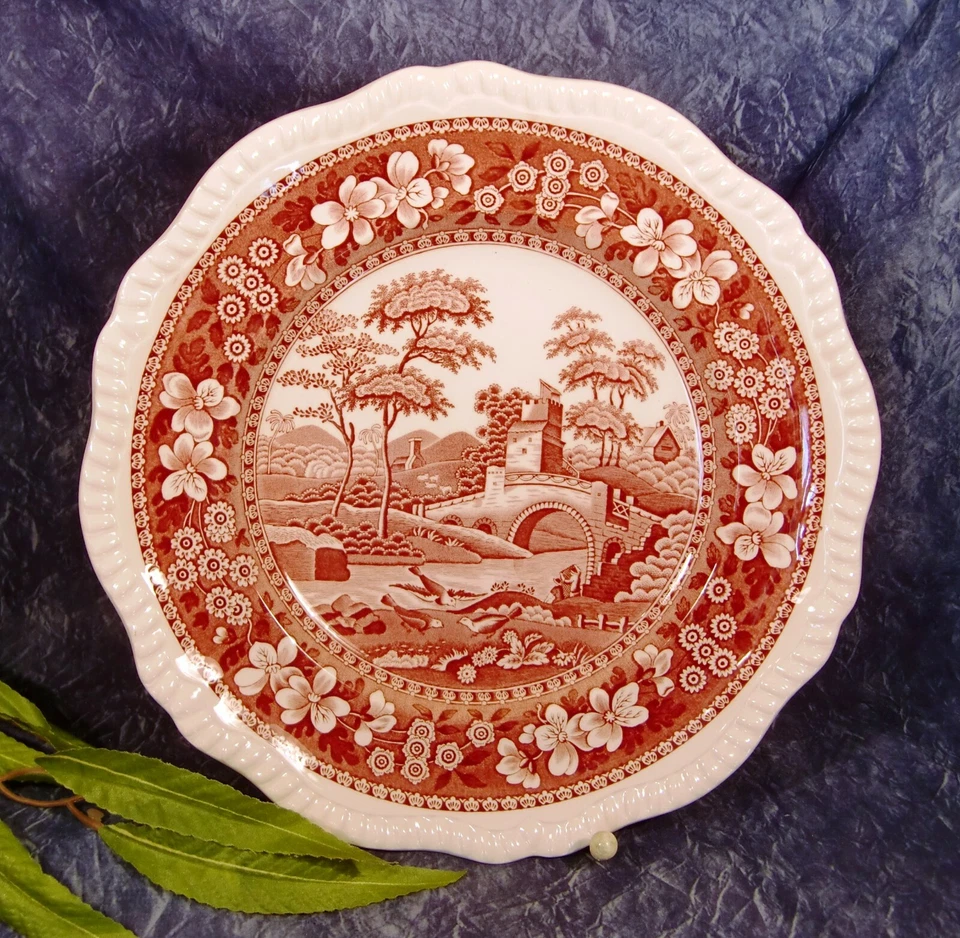 SPODE Tower rot - 1 Speiseteller  Pink Tower - Bild 1 von 1