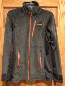 Patagonia R2 jacket Medium Gray orange fleece M's R2® Light Polartec Full Zip - Picture 1 of 10