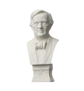 1:12 Dollhouse Miniature WAGNER Composer Bust Sculpture White Decoration - Picture 1 of 2
