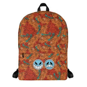 Fire Fist Ace & Flame Emperor Sabo Flame Devil Fruit Anime Backpack For All Ages - Picture 1 of 10