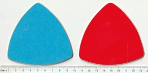 2 alte Untersetzer aus Kunststoff - Selten / Vintage - ca. 1950-60er - Bild 1 von 2