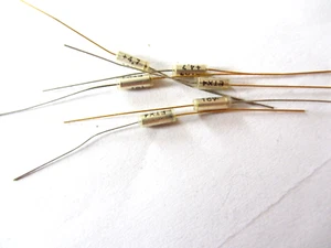 Condensador de tántalo axial de alta gama vintage 4,7 uf 16 V ROE tipo X4 Qty10 para AUDIO - Imagen 1 de 3