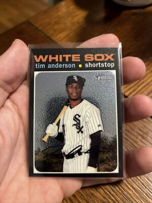 TOPPS HERITAGE 2020 CHROME #/999 TIM ANDERSON WHITE SOX - Image 1 of 2