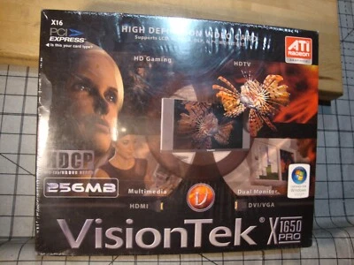 VisionTek X1650 PRO HDMI 256MB Dual Monitor -DVI-VGA new in box - Image 1 of 4