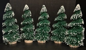 Happy Holidays - 5 schneebedeckte - 12 Zoll - Borsten Weihnachtsbaum 2023 - Bild 1 von 8