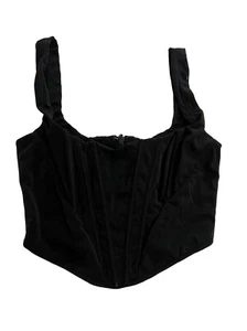 House of CB Mesh Corset Top in Black - Picture 1 of 3