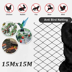 15m x 15m Teichnetz Vogelschutznetz Vogelnetz Pflanzennetz Gartennetz Laubnetz - Bild 1 von 12